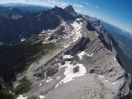 10,000 feet above the Canadian Rocky Mountains